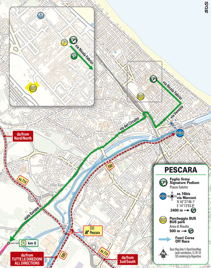 Partenza/Start Tappa 8 Giro d'Italia 2024